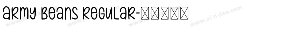 Army Beans Regular字体转换
